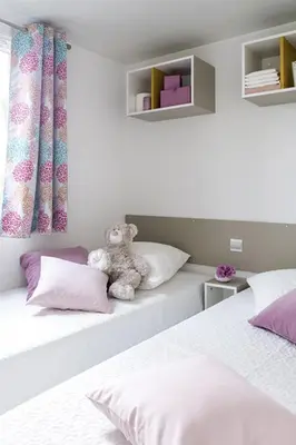 Ein Bett oder Betten in einem Zimmer der Unterkunft Holiday Home in Hohenlychen mit Grill- Loggia 2 by Interhome