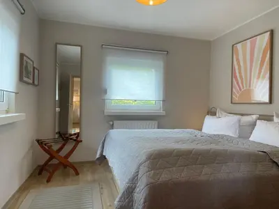 Ein Bett oder Betten in einem Zimmer der Unterkunft Holiday Home in Alt-Schadow mit Grill und Terrasse by Interhome