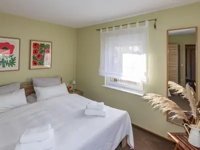 Ein Bett oder Betten in einem Zimmer der Unterkunft Holiday Home in Alt-Schadow mit Grill und Terrasse by Interhome