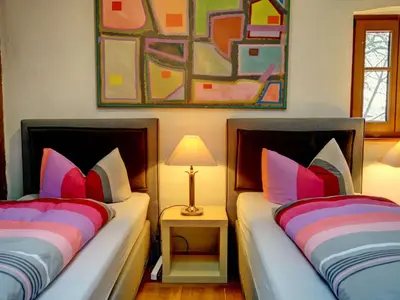 Ein Bett oder Betten in einem Zimmer der Unterkunft Apartment Brennerei Haselberg by Interhome