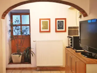 Küche/Küchenzeile in der Unterkunft Apartment Studio Brennerei Haselberg by Interhome