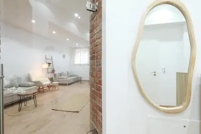 Ein Badezimmer in der Unterkunft DR Apartments Alexanderplatz