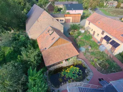 Das Gebäude in dem sich die Ferienwohnung befindet