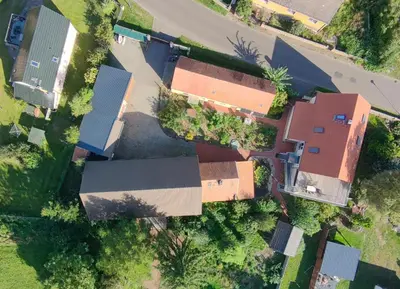 Blick auf Spreebogenhof aus der Vogelperspektive