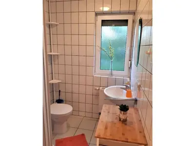 Ein Badezimmer in der Unterkunft Holiday apartment in Parlow with parking