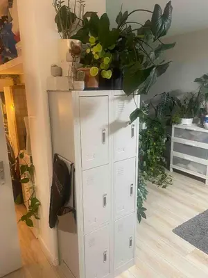 Grundriss der Unterkunft Cozy, green studio with a balcony in Berlin