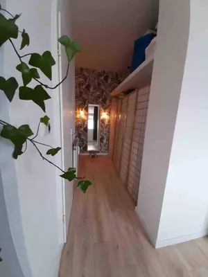 Grundriss der Unterkunft Cozy, green studio with a balcony in Berlin