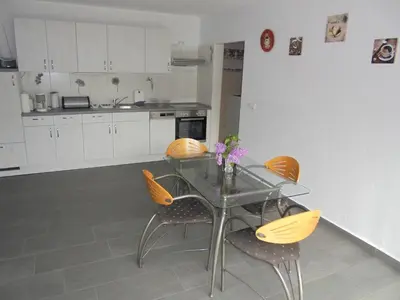 Küche/Küchenzeile in der Unterkunft Ferienhaus im Spreewald