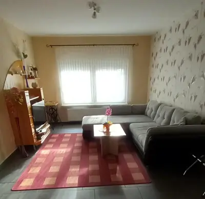 Ein Sitzbereich in der Unterkunft Ferienhaus im Spreewald