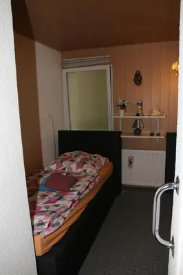 Ein Bett oder Betten in einem Zimmer der Unterkunft Ferienhaus in Zechow
