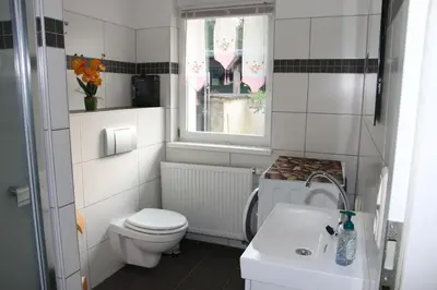 Ein Badezimmer in der Unterkunft Ferienhaus in Zechow
