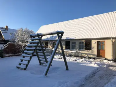 Hirtenwohnung im Arbeiterhaus im Winter