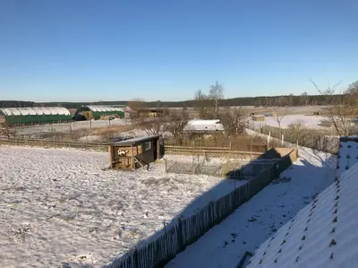 Hirtenwohnung im Arbeiterhaus im Winter