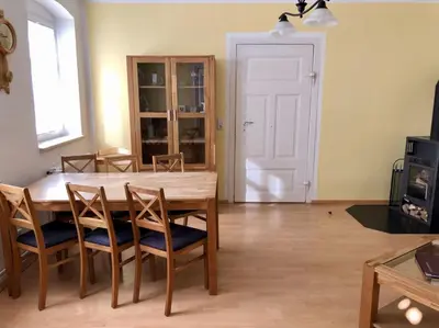 Ein Sitzbereich in der Unterkunft Hugenottenwohnung im Bauernhaus - Platz für größere Familien