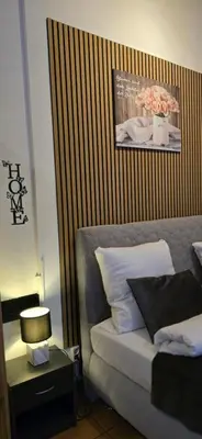 Ein Bett oder Betten in einem Zimmer der Unterkunft Andreas Apartments