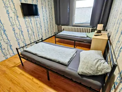 Ein Bett oder Betten in einem Zimmer der Unterkunft Family apartment in Bleyen-Genschmar