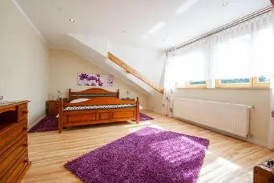 Ein Bett oder Betten in einem Zimmer der Unterkunft Landhaus Nadine