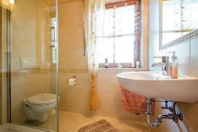 Ein Badezimmer in der Unterkunft Landhaus Nadine