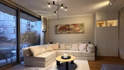 Ein Sitzbereich in der Unterkunft Suite am Wasserturm I Prenzlauer Berg I 4 Personen