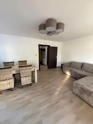 Ein Sitzbereich in der Unterkunft Stadt Land Ferienhaus