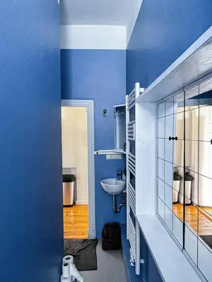 Ein Badezimmer in der Unterkunft Sunny apartment in a great location