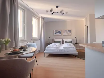 Grundriss der Unterkunft Modernes Studio Apartment - Berlin Mitte