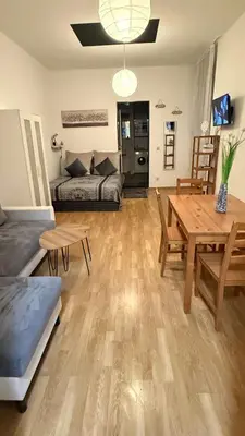 Ein Sitzbereich in der Unterkunft Andreas Home