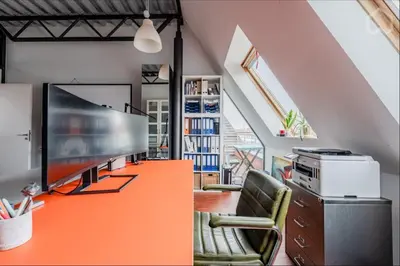 Küche/Küchenzeile in der Unterkunft Designer Loft with Big Rooftop and Office