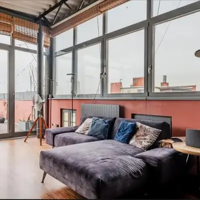 Designer Loft with Big Rooftop and Office