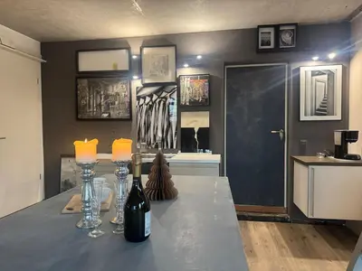 Küche/Küchenzeile in der Unterkunft Appartement & Kuschelbett am See