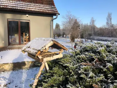 Auszeit Haus am See im Winter