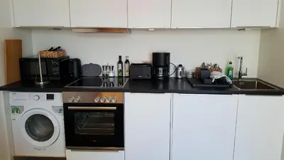 Küche/Küchenzeile in der Unterkunft Schickes 2 Zimmerapartment ruhig und zentral in Berlin Mitte