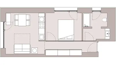 Grundriss der Unterkunft Ruhig und zentral, moderne 2 Zimmerwohnung in Berlin Mitte