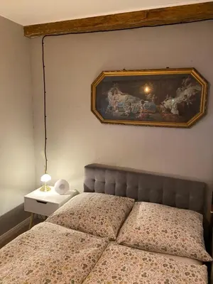 Ein Bett oder Betten in einem Zimmer der Unterkunft Kleine Auszeit