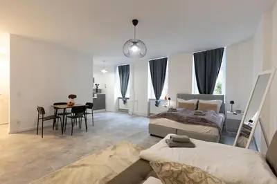 Ein Sitzbereich in der Unterkunft Central & Quiet I Bright Apartment in Steglitz