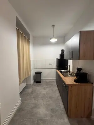 Küche/Küchenzeile in der Unterkunft Cozy Studio Steglitz Sleeps 4 Near center
