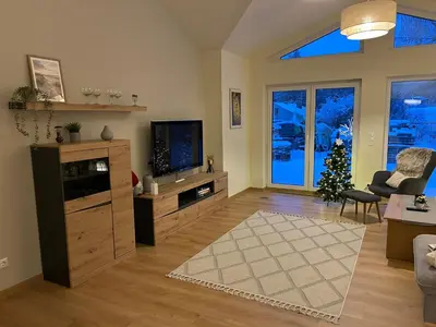 TV/Unterhaltungsangebot in der Unterkunft Ferienhaus Senzig Waldesruh