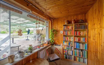 Die Bibliothek in der Ferienwohnung