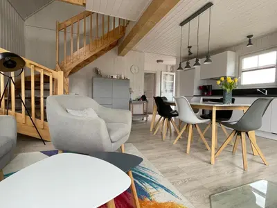 Ein Sitzbereich in der Unterkunft Nr. 502 Haus Gabriele