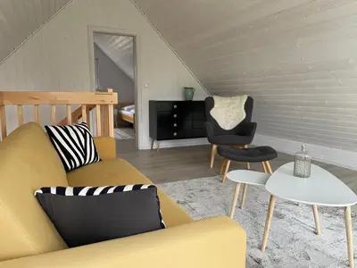 Ein Sitzbereich in der Unterkunft Nr. 502 Haus Gabriele