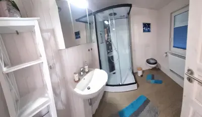 Ein Badezimmer in der Unterkunft Nr. 502 Haus Gabriele