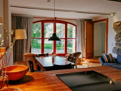 Grundriss der Unterkunft Maisonette With Wood Stove And Natural Garden
