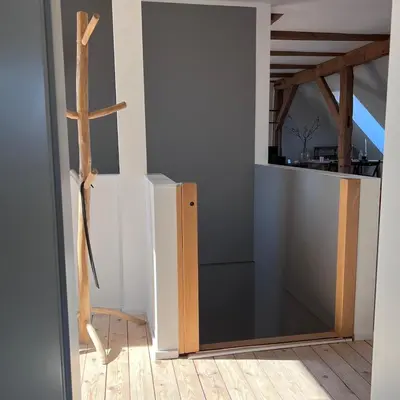 Küche/Küchenzeile in der Unterkunft Studio nuthetal, nahe Berlin & Potsdam, Parkplatz
