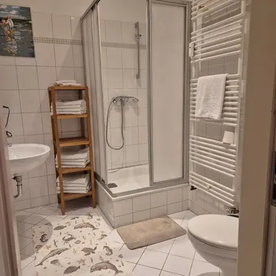 Ein Badezimmer in der Unterkunft Cozy apartment in Berlin