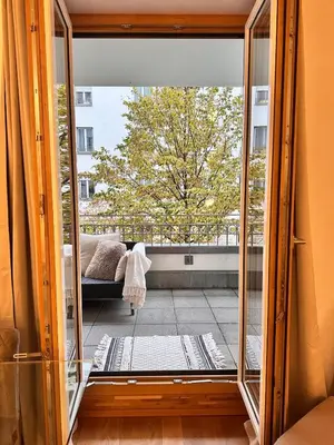 Ein Balkon oder eine Terrasse in der Unterkunft Luxus Apartment am Ku'damm - 2 Zimmer