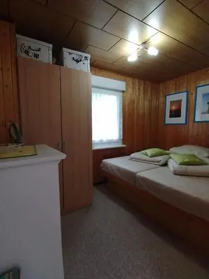Ein Bett oder Betten in einem Zimmer der Unterkunft Bungalow am Ferchesarer See