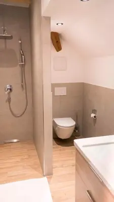 Ein Badezimmer in der Unterkunft Schwalbennest