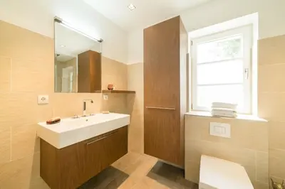Ein Badezimmer in der Unterkunft Cottage