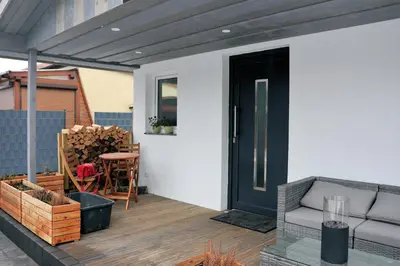 Ein Patio oder anderer Außenbereich in der Unterkunft Ferienbungalow Marie