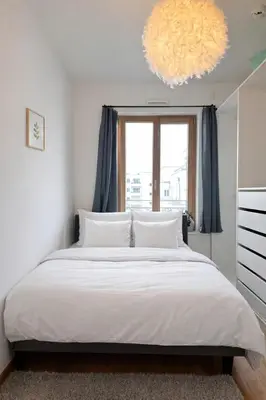 Ein Bett oder Betten in einem Zimmer der Unterkunft Luxus Apartment am Ku'damm - 3 Zimmer